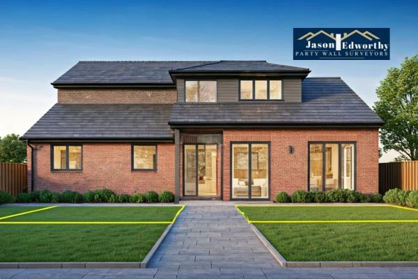 Home extension focusing on boundary line Willenhall